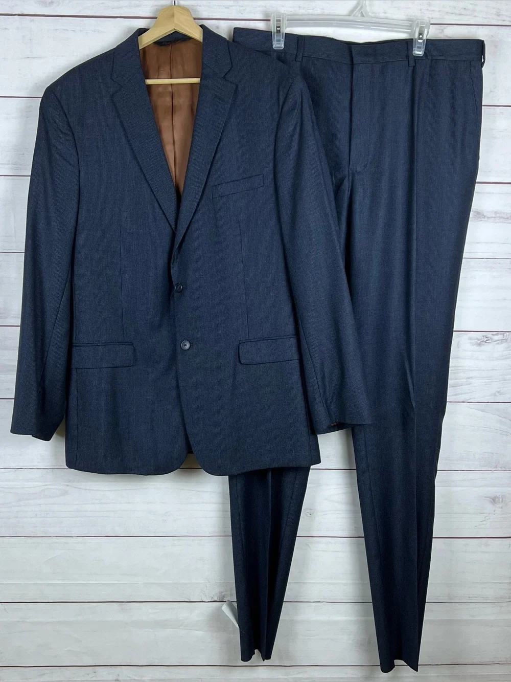 Jos. A. Bank Suit Set Mens 44L 39W Gray Joseph Slim Fit Wool 2-Button NEW